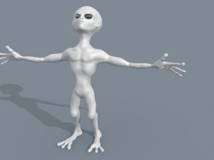 alien grey Modèle 3D