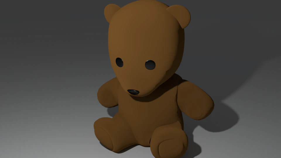 teddy bear 3D Model .c4d .max .obj .3ds .fbx .stl .blend 