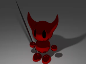 d&eacute;mon mignon Modèle 3D