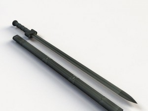 longquan sword Modello 3D