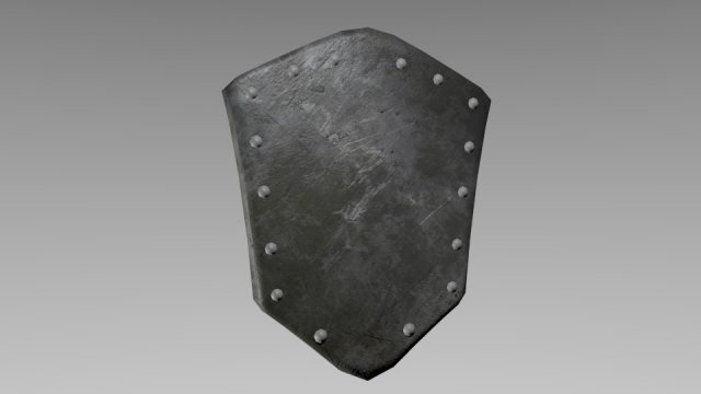 steel shield 3D 模型 .c4d .max .obj .3ds .fbx .stl .blend 