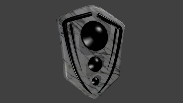 ivory shield 3D Модель .c4d .max .obj .3ds .fbx .stl .blend 