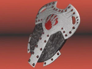 perisai hiasan Model 3D