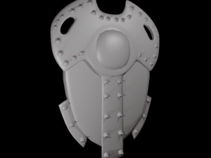 ornate shield 3D 모델