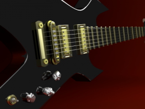 electric guitar 3D Модель