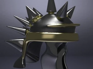 çivili ortaçağ kaskı 3D Model
