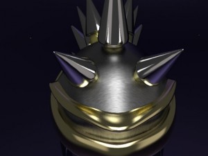 spiked midieval helm Modello 3D