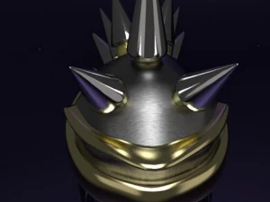 spiked midieval helm 3D Model