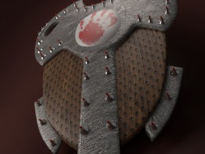 spiked shield 3D Модель