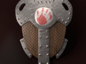 spiked shield 3D Model