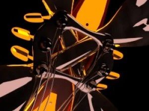 custom glowing skull guitar 3D Model