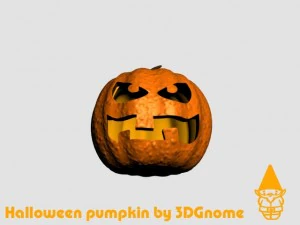 Halloween-K&uuml;rbis 3D Modell