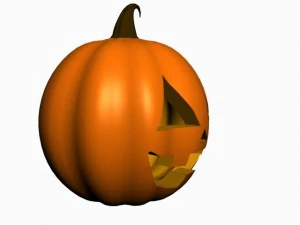 halloween pumpkin small 3D Model