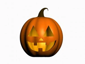 halloween pumpkin small 3D Model