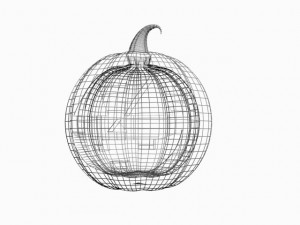 halloween pumpkin small 3D 모델