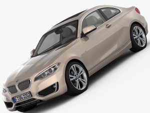 bmw 2 series f22 modern line 2015 3D Model