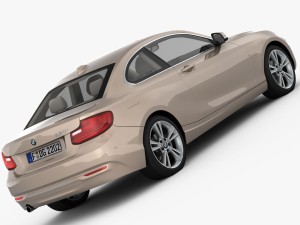 bmw 2 series f22 modern line 2015 Model 3D