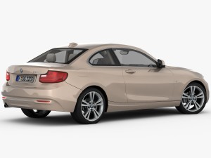 bmw 2 series f22 modern line 2015 Model 3D