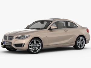 bmw 2 series f22 modern line 2015 Model 3D
