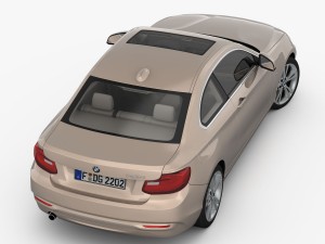 bmw 2 series f22 modern line 2015 Model 3D