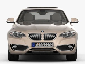 bmw serie 2 f22 linea moderna 2015 Modello 3D