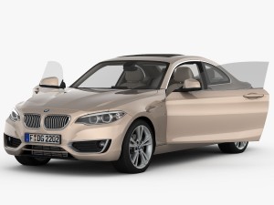 bmw 2 series f22 modern line 2015 Model 3D