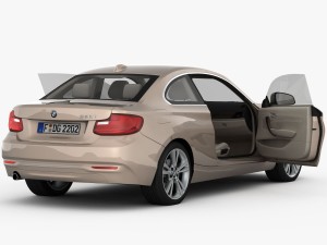 bmw 2 series f22 modern line 2015 Model 3D