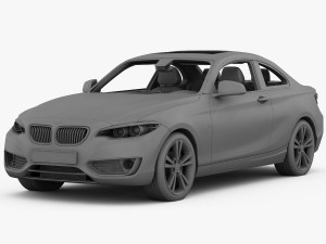 bmw 2 series f22 modern line 2015 Model 3D