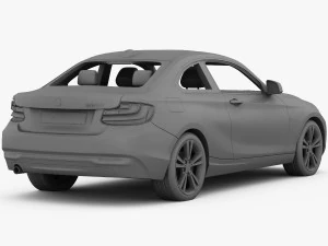 bmw serie 2 f22 linea moderna 2015 Modello 3D