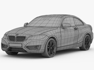 bmw 2 series f22 modern line 2015 Model 3D
