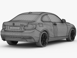 bmw 2 series f22 modern line 2015 Model 3D