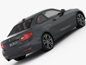 bmw 2 series f22 sport line 2015 3D Модель