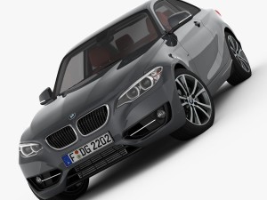 bmw 2 series f22 sport line 2015 3D Модель