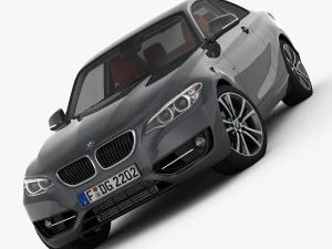 bmw serie 2 f22 linea sportiva 2015 Modello 3D