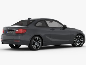 bmw 2 series f22 sport line 2015 3D Модель