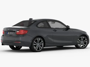 bmw serie 2 f22 linea sportiva 2015 Modello 3D