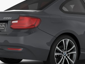 bmw 2 series f22 sport line 2015 3D Модель
