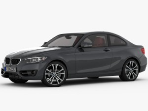 bmw 2 series f22 sport line 2015 3D Модель