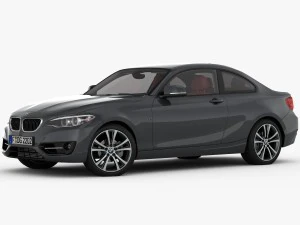 bmw serie 2 f22 linea sportiva 2015 Modello 3D