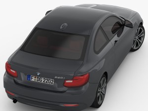 bmw 2 series f22 sport line 2015 3D Модель
