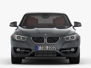 bmw serie 2 f22 linea sportiva 2015 Modello 3D