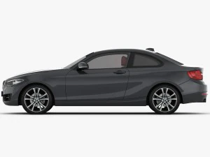 bmw serie 2 f22 linea sportiva 2015 Modello 3D