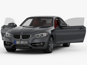 bmw 2 series f22 sport line 2015 3D Модель