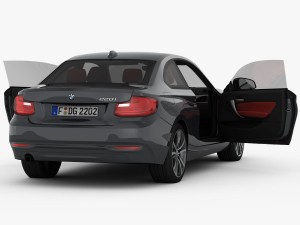 bmw 2 series f22 sport line 2015 3D Модель