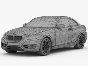 bmw 2 series f22 sport line 2015 3D Модель