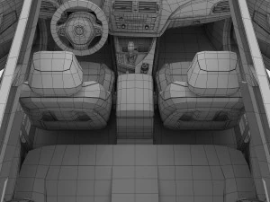 bmw serie 2 f22 linea sportiva 2015 Modello 3D