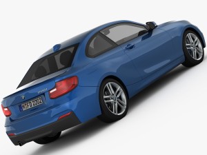 bmw 2 series f22 m sport package 2015 Modèle 3D
