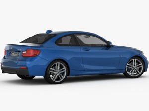 bmw 2 series f22 m sport package 2015 Modèle 3D