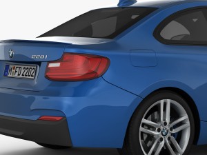 bmw 2 series f22 m sport package 2015 Modèle 3D