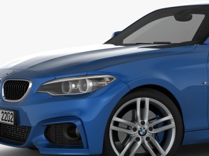 bmw 2 series f22 m sport package 2015 Modèle 3D